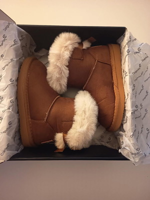 Αυστραλιανές μπότες Conguitos Νο28 σαν καινούργιες, καφέ με φιόγκο