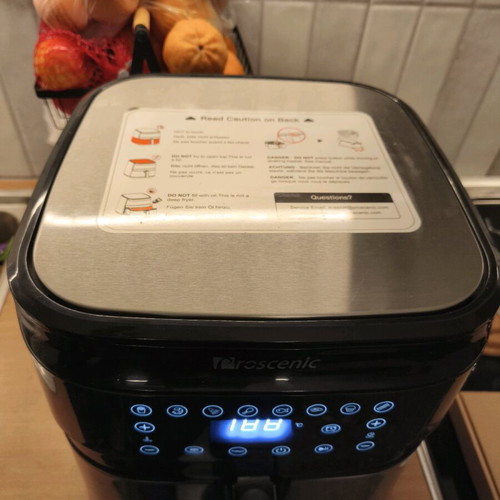 Proscenic T21 Air Fryer with Removable 5.5L Basket like new, silver
