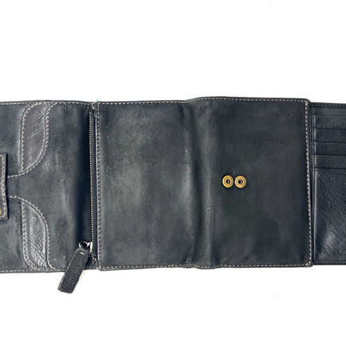 Loewe black wallet used with wear