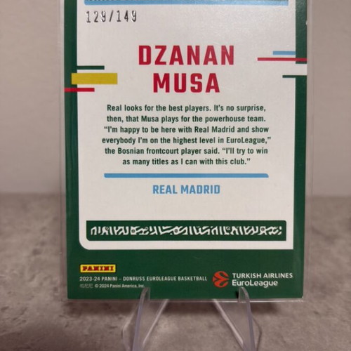 Dzanan Musa Real Madrid Donruss 2023-2024 card new