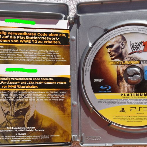 W12 Wrestlemania Edition Playstation 3 used, wrestling