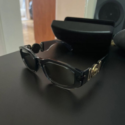 Versace sunglasses like new with transparent acetate frame