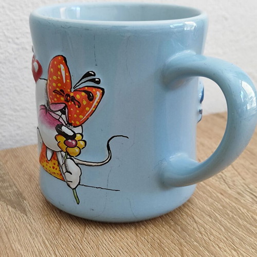 Diddlina Diddl Mug vintage used with 3D design