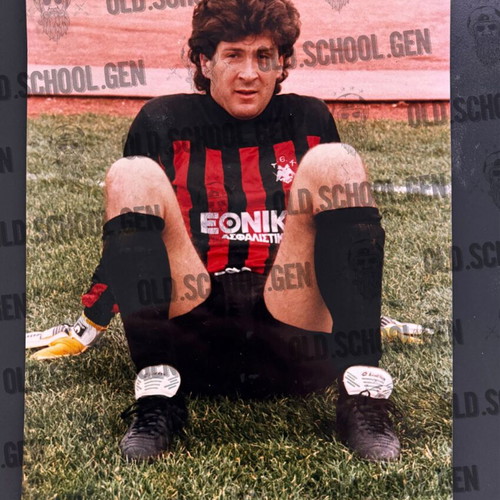 Authentic Antonis Minou AEK Football Photos 2 pcs 20x28 cm used