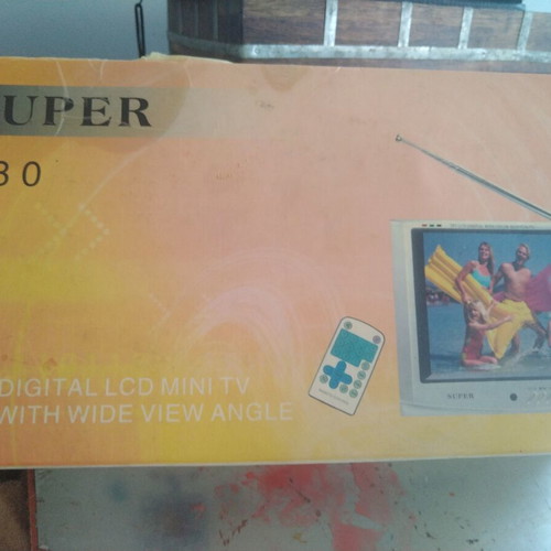 Super T80 8-inch digital LCD mini TV with remote