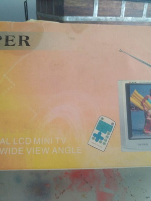 Super T80 8-inch digital LCD mini TV with remote