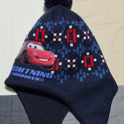 McQueen kids hat like new, size up to 7 years, blue multicolor