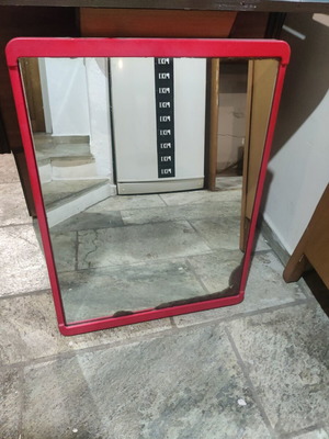 Vintage bathroom mirror used with small defect