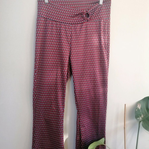 Sinsay elastic pants with pattern, like new, multicolor, size XL