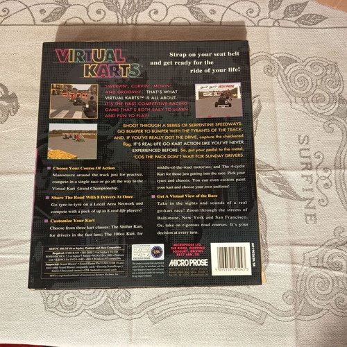 Virtual Karts PC CD-ROM game like new, big box