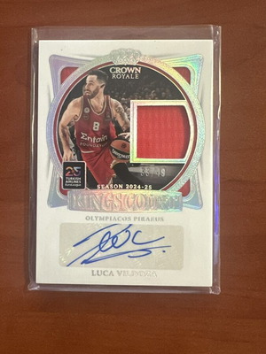 Panini Crown Royale Luca Vildoza /49 basketball card