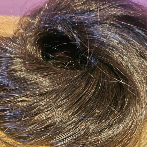 Synthetic Hair Bun with Elastic Like New, Brown Hair Extensions