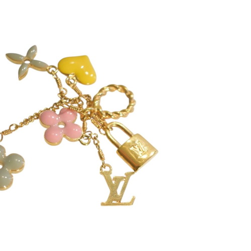Louis Vuitton Sweet Monogram bag charm with enamel heart and flowers