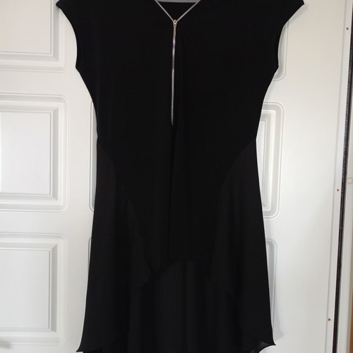 Blouse dress with zipper Lipsy London like new, black, one size