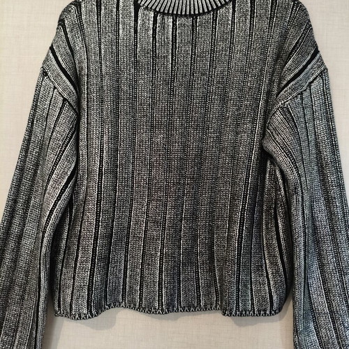 Only women's metallic sweater black and silver size S new