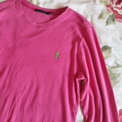 Polo Ralph Lauren blouse used, size XL, pink with green logo
