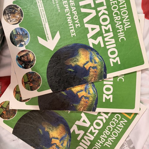 National Geographic World Atlas set of 3 volumes like new