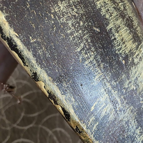 Ceramic platter with aged effect numbered like new
