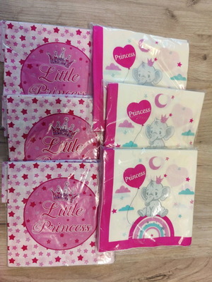 Little Princess party napkins new, pack of 72 pieces