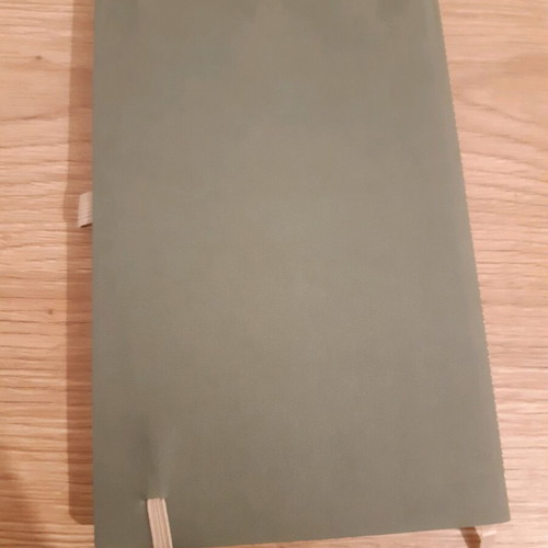 Agenda khaki leatherette new with elastic and pen holder