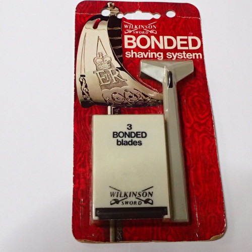 Wilkinson Sword Bonded Vintage Shaving System with 3 Blades new