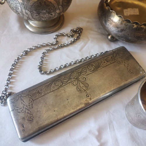 Silver 84 Russian Tsarist Hand-Carved Tableware Like New