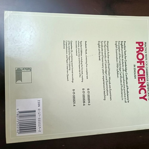 English books used, set of 3