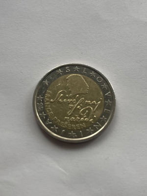2 Euro Slovenia Coin 2007 used, France Prešeren