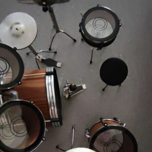 Miniature drum set like new, 8 pieces