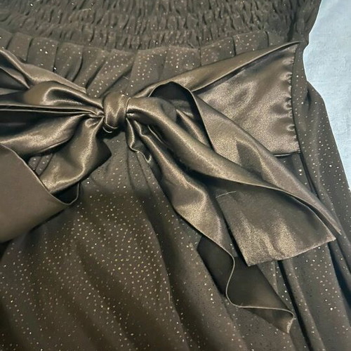 Baloon skirt black with rhinestones like new, size S/M
