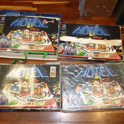 MB Hotel board games used, pack of 7 for spare parts