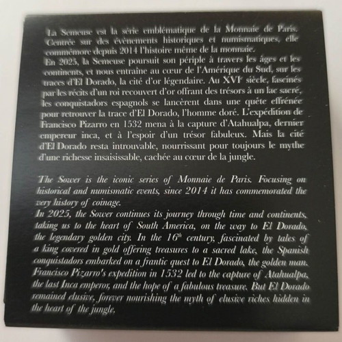 2025 France Official Colored Numbered Silver Proof 10 Euro Eldorado Coin