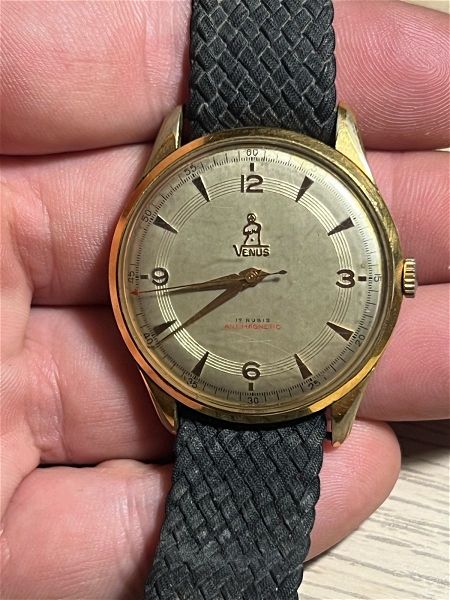  Vintage Large VENUS Mens Mechanical Watch andriko roloi chiros