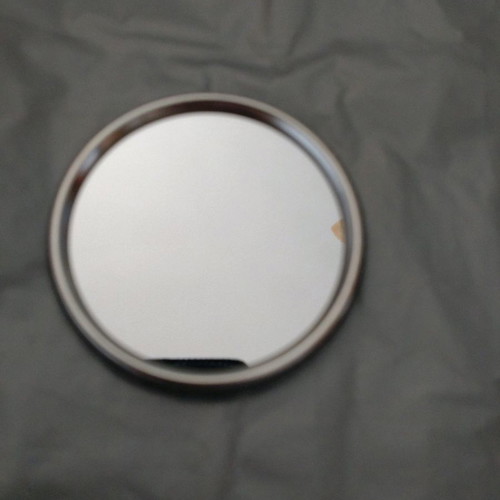 Compact mirror black flowers new, metal, Minoan and Mycenaean