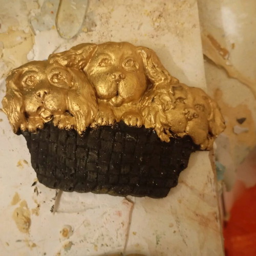 Gypsum decorative magnets hand-painted new