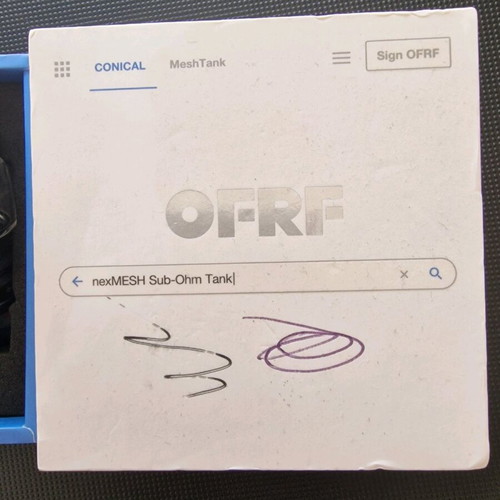 OFRF Vape Atomizer used with box