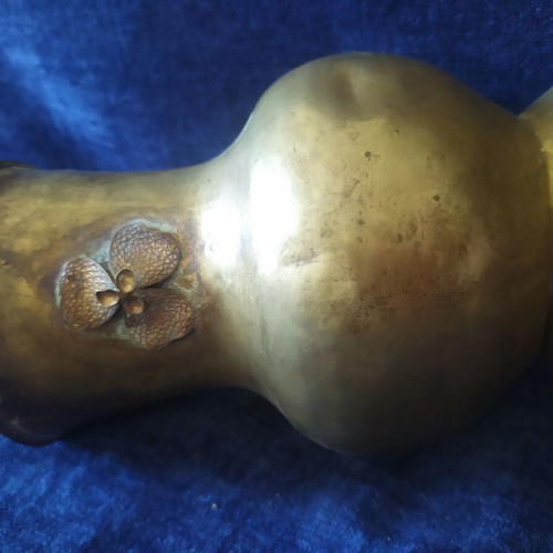 Vintage brass vase 19 cm height used