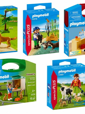 Playmobil Animal-Themed Bundle like new, 5 retired sets