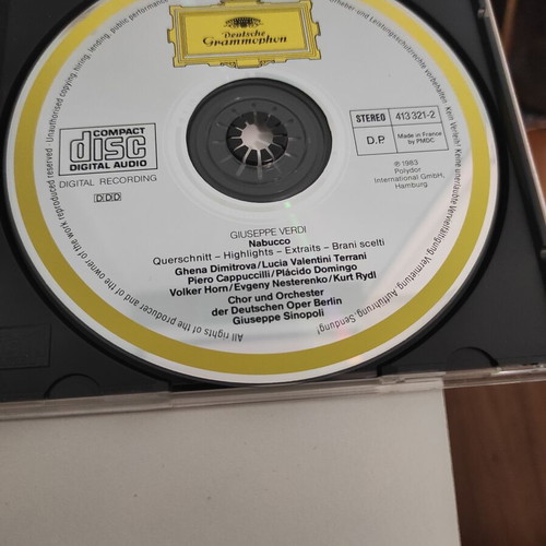 Nabucco CD by Giuseppe Verdi like new, classical music