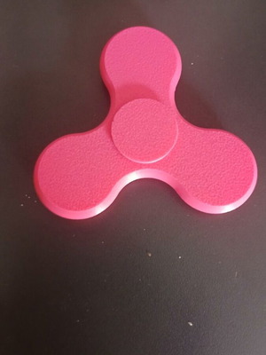 Fidget Spinner Pink 3D Printed New, Lightweight, Functional