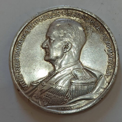 Hungary Silver Coin 5 Pengo 1939 Like New