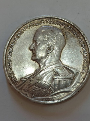 Hungary Silver Coin 5 Pengo 1939 Like New