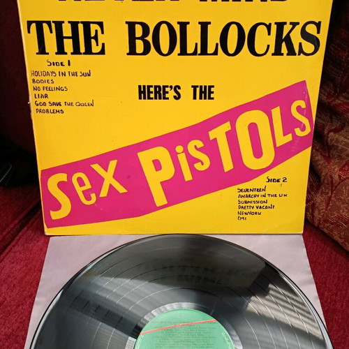 Sex Pistols Never Mind The Bollocks vinyl like new, punk
