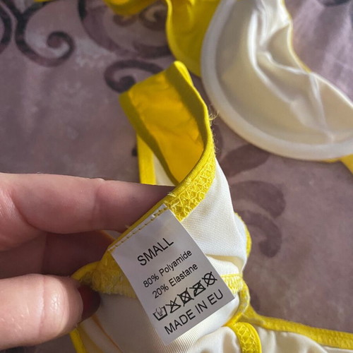 Luigi swimsuit size S yellow, unused