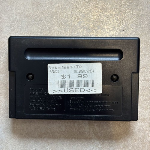 Fighting Masters Sega Genesis game
