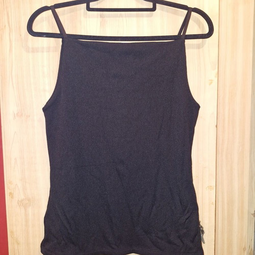 Zara black tank top new, size L
