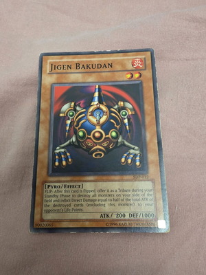 Jigen Bakudan Yu-Gi-Oh! card used