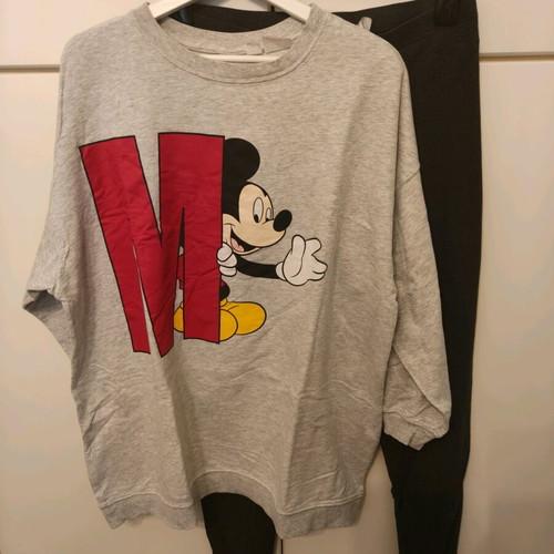 H&M Mickey Mouse women's sweatshirt like new, grey
