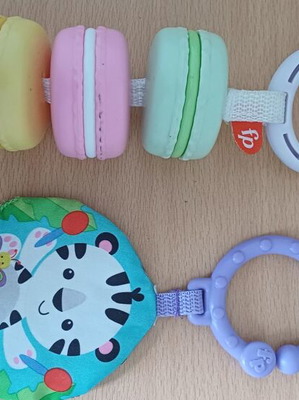 Fisher-Price baby hanging toys with rattle and teething ring