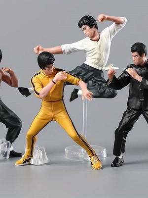Bruce Lee figurines new, set of 4 pieces